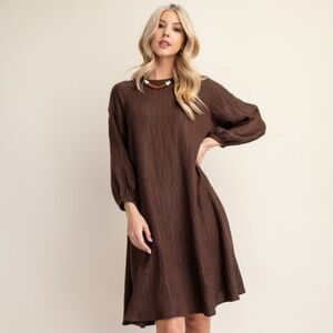 A-line textured dress